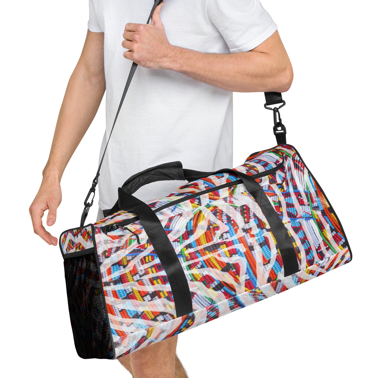 Maasai "Peace" Around the World Duffle bag
