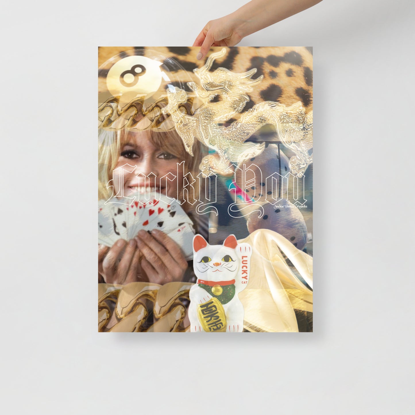 "Lucky You" Bardot print on Matte Poster