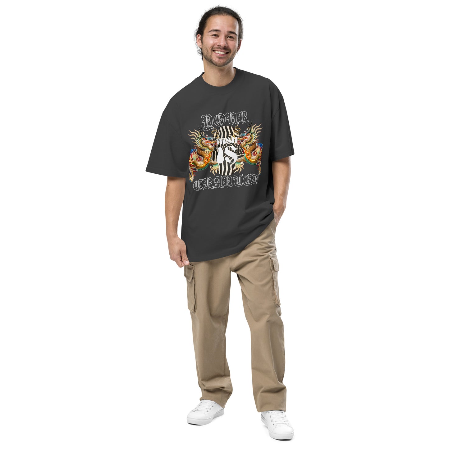 "Your wish is granted" Oversized faded t-shirt
