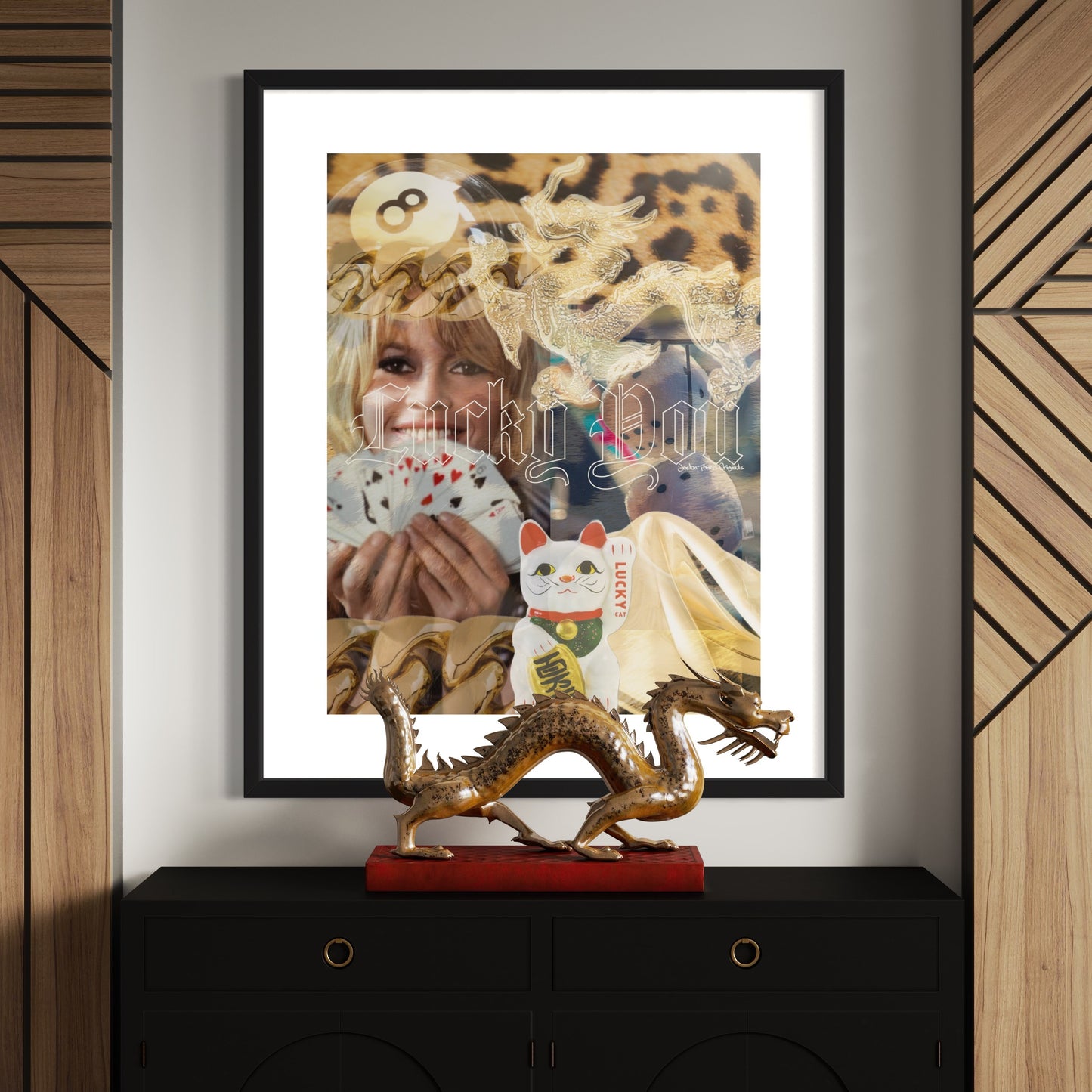 "Lucky You" Bardot print on Matte Poster