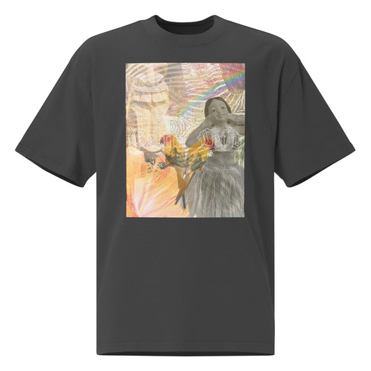 "Gettin' Lei'd" Oversized faded t-shirt